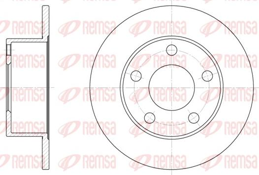 Remsa 6123.00 - Brzdový kotúč www.parts5.com