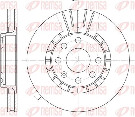 Remsa 6178.10 - Kočioni disk www.parts5.com