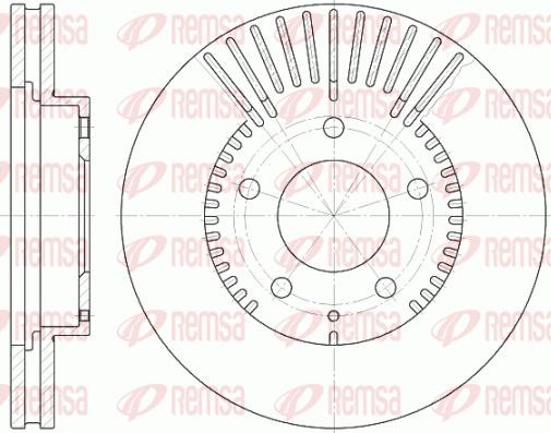 Remsa 6840.10 - Brake Disc www.parts5.com