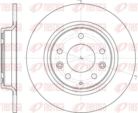 Remsa 6881.00 - Disc frana www.parts5.com