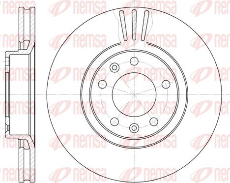 Remsa 6307.10 - Brzdový kotúč www.parts5.com