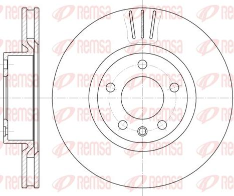 Remsa 6339.10 - Disque de frein www.parts5.com