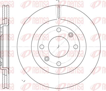 Remsa 6240.10 - Kočioni disk www.parts5.com