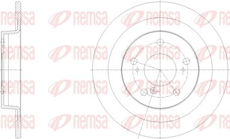 Remsa 62100.00 - Brzdový kotouč www.parts5.com