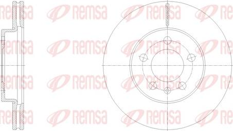 Remsa 62119.10 - Brake Disc www.parts5.com