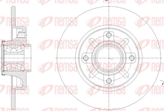 Remsa 62137.20 - Disc frana www.parts5.com