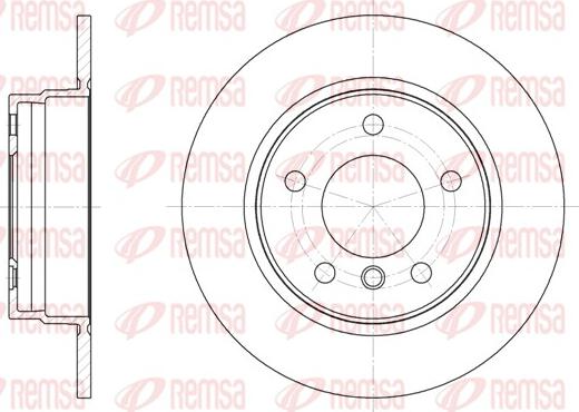 Remsa 6284.00 - Тормозной диск www.parts5.com