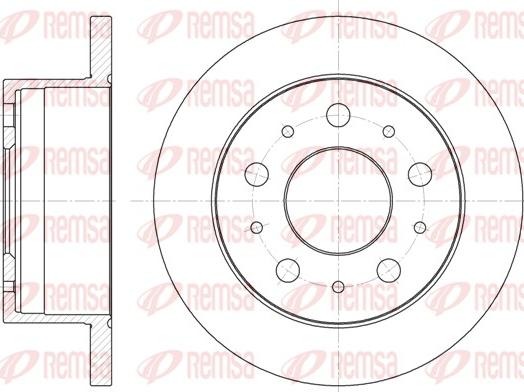 Remsa 6741.00 - Тормозной диск www.parts5.com