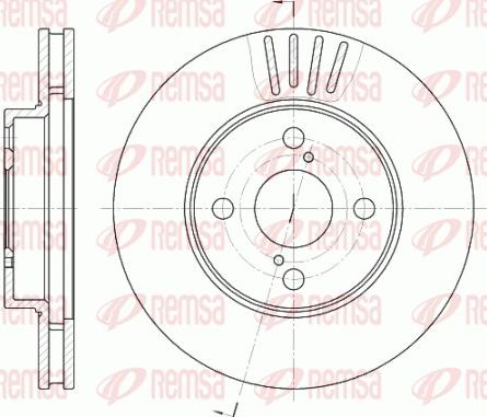 Remsa 6742.10 - Disco de freno www.parts5.com