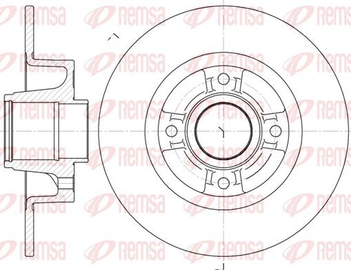 Remsa 6750.00 - Тормозной диск www.parts5.com