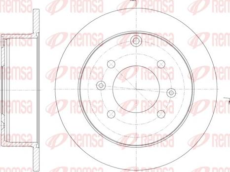 Remsa 6757.00 - Disc frana www.parts5.com