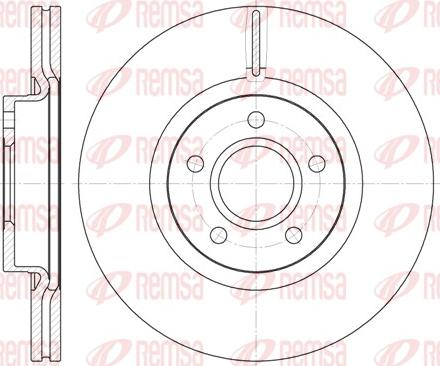 Remsa 6711.10 - Brake Disc www.parts5.com