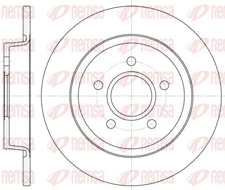 Remsa 6712.00 - Brzdový kotúč www.parts5.com