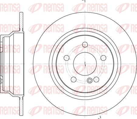 Remsa 6787.00 - Тормозной диск www.parts5.com