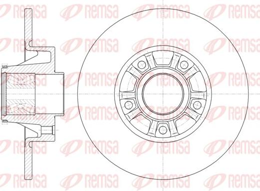 Remsa 6733.20 - Jarrulevy www.parts5.com