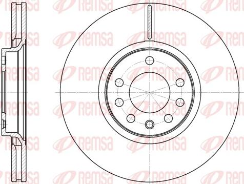 Remsa 6729.10 - Brake Disc www.parts5.com