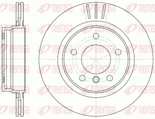 Remsa 6722.10 - Тормозной диск www.parts5.com