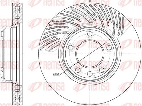 Remsa 6773.10 - Спирачен диск www.parts5.com