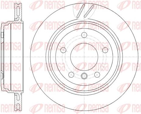 Remsa 6772.10 - Тормозной диск www.parts5.com