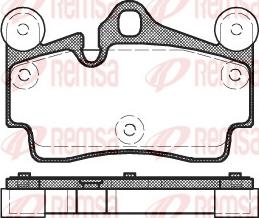 Remsa 0996.00 - Bremsbelagsatz, Scheibenbremse www.parts5.com