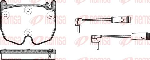 Remsa 0992.02 - Komplet pločica, disk-kočnica www.parts5.com