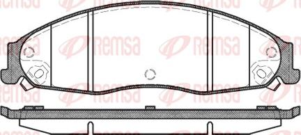 Remsa 0955.08 - Brake Pad Set, disc brake www.parts5.com