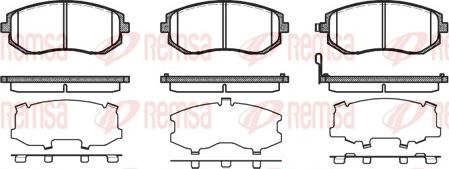 Remsa 0951.11 - Brake Pad Set, disc brake www.parts5.com