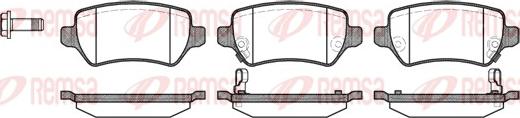 Remsa 0957.02 - Set placute frana,frana disc www.parts5.com