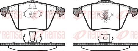 Remsa 0964.20 - Тормозные колодки, дисковые, комплект www.parts5.com