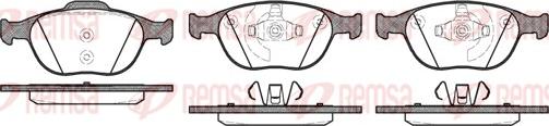 Remsa 0984.00 - Brake Pad Set, disc brake www.parts5.com