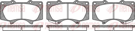 Remsa 0988.00 - Set placute frana,frana disc www.parts5.com