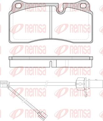 Remsa 0983.21 - Set placute frana,frana disc www.parts5.com