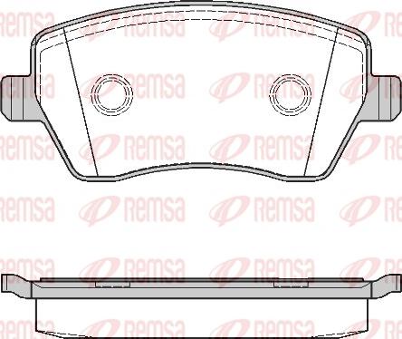 Remsa 0987.00 - Тормозные колодки, дисковые, комплект www.parts5.com