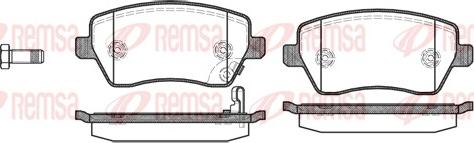 Remsa 0987.11 - Komplet zavornih oblog, ploscne (kolutne) zavore parts5.com