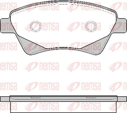 Remsa 0976.20 - Тормозные колодки, дисковые, комплект www.parts5.com