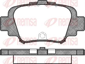 Remsa 0499.00 - Brake Pad Set, disc brake www.parts5.com