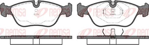 Remsa 0446.00 - Тормозные колодки, дисковые, комплект www.parts5.com