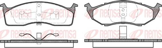 Remsa 0447.00 - Brake Pad Set, disc brake www.parts5.com