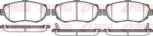 Remsa 0456.02 - Set placute frana,frana disc www.parts5.com