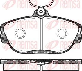 Remsa 0453.00 - Set placute frana,frana disc www.parts5.com