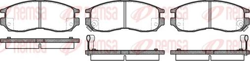 Remsa 0460.02 - Set placute frana,frana disc www.parts5.com