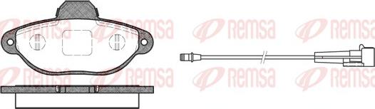 Remsa 0414.01 - Set placute frana,frana disc www.parts5.com