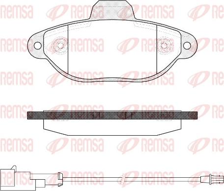 Remsa 0414.22 - Set placute frana,frana disc www.parts5.com