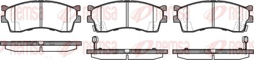 Remsa 0415.32 - Set placute frana,frana disc www.parts5.com