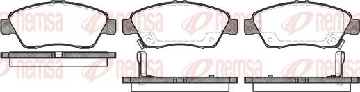 Remsa 0418.02 - Kit de plaquettes de frein, frein à disque www.parts5.com