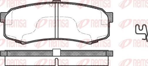 Remsa 0413.04 - Σετ τακάκια, δισκόφρενα www.parts5.com