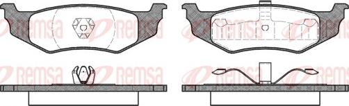 Remsa 0482.00 - Brake Pad Set, disc brake parts5.com