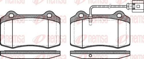 Remsa 0434.01 - Brake Pad Set, disc brake www.parts5.com