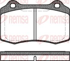 Remsa 0434.30 - Brake Pad Set, disc brake parts5.com