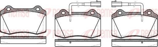 Remsa 0434.32 - Brake Pad Set, disc brake parts5.com